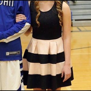 Size 3 sparkly black/nude formal homecoming dress